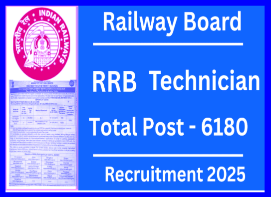 Railway’ಯಲ್ಲಿ 6,180 ಹುದ್ದೆಗಳಿಗೆ ಅರ್ಜಿ ಆಹ್ವಾನ.