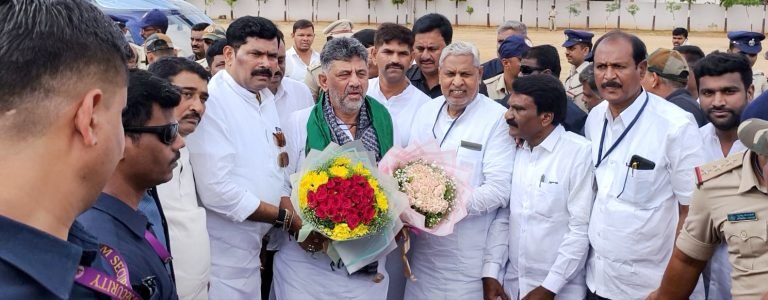 ಮುಖ್ಯಮಂತ್ರಿ ಡಿ.ಕೆ.ಶಿವಕುಮಾರ್ ಅವರಿಗೆ ಸ್ವಾಗತ